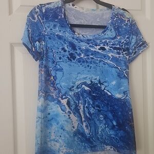NWOT BlueX Athletic Tshirt from Artinfinitum.art Fashion House Size S